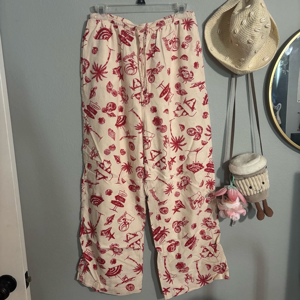 beachy linen pant